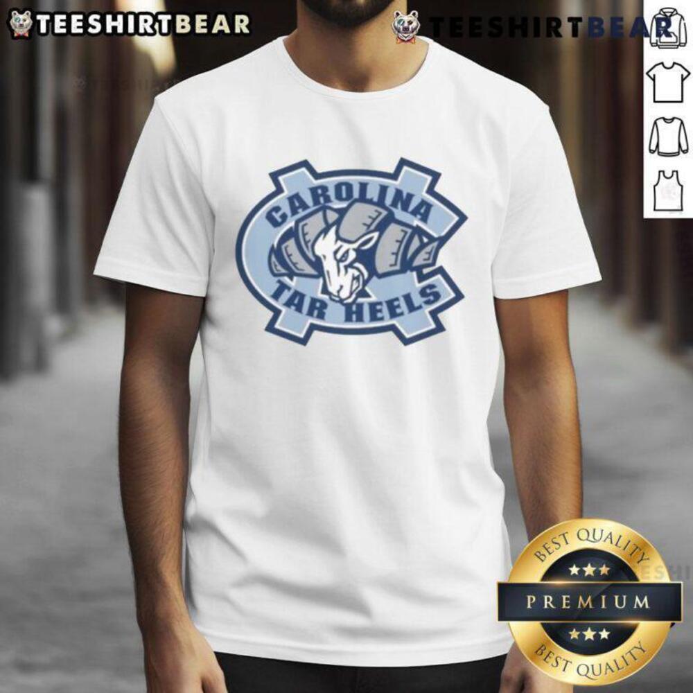 Tar Heels Carolina Blue Rameses Mascot Ram Logo T-Shirt